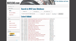 Desktop Screenshot of m42lens.com