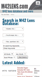 Mobile Screenshot of m42lens.com