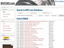 Tablet Screenshot of m42lens.com